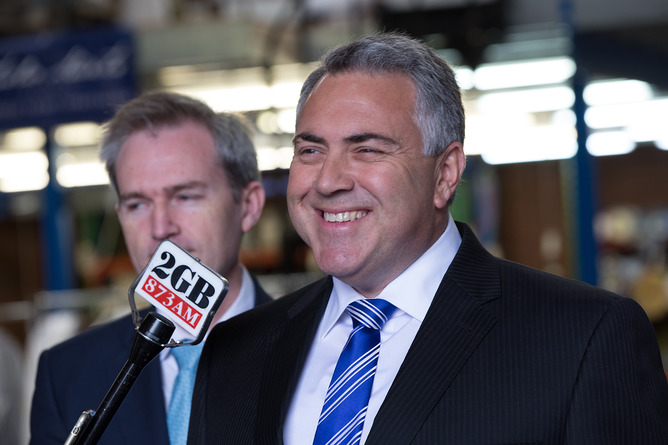 Federal Treasurer Joe Hockey said half of all income tax in Australia comes from just 10% of workers. AAP Image/Carol Cho