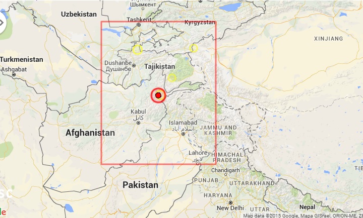 A powerful earthquake of 7.5 magnitude has shaken Himalayan region on 26 October 2015. The epicenter of the quake was reported to be in northeastern Afghanistan.