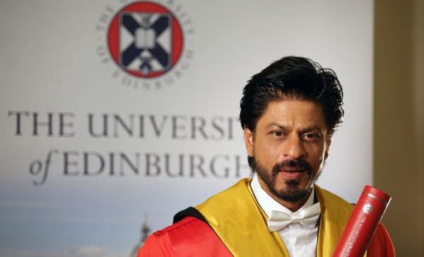 Bollywood actor Shah Rukh Khan rceives honorary doctorate from Edinburgh University