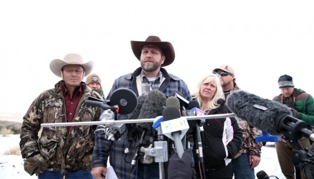 Ammon Bundy, one of the sons of Nevada rancher Cliven Bundy, speaks during an interview at Malheur National Wildlife Refuge, Tuesday, Jan. 5, 2016, near Burns, Ore. Beth Nakamura/The Oregonian