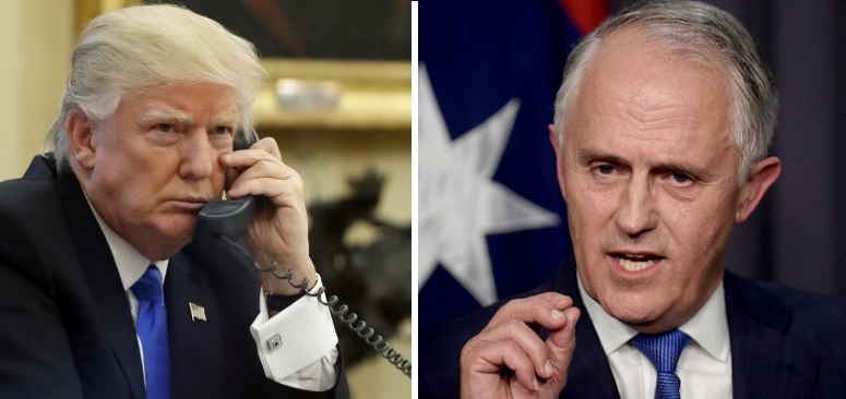 US President Donald Trump slammed Australian PM Malcolm Turnbull over refugee deal