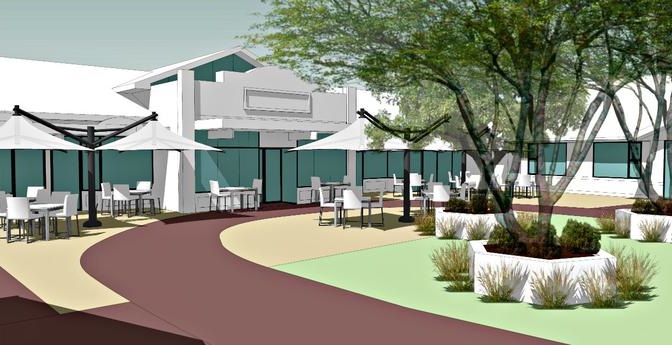 An artists' impression of the Korongee village in Tasmania for people living with dementia.